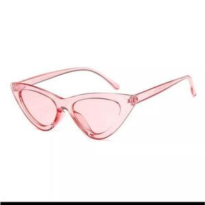 NWOT transparent pink cat eye glasses